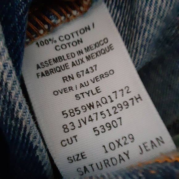 Polo Ralph Lauren Saturday Jeans Women's 10 x 29 Blue Straight Leg 100% Cotton - Picture 10 of 13